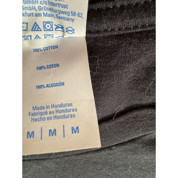 Christmas Chihuahua Stocking T-Shirt Port & Company Medium 100% Cotton Black - Picture 5 of 16